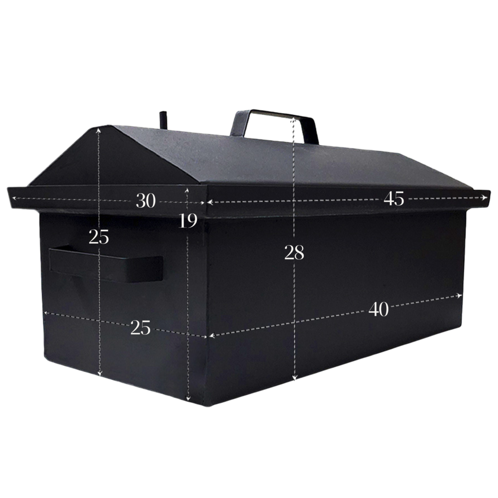Коптильня 2-х ярусная, для горячего копчения  45x30x25 — фото 5